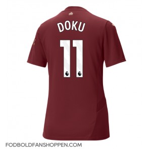 Manchester City Jeremy Doku #11 Tredjetrøje Dame 2024-25 Kortærmet